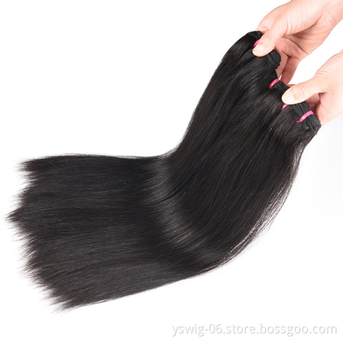 Xuchang Factory 12a Super Double Drawn Virgin 100 Peruvian Human Hair Bundle, Peruvian Bone Straight Human Hair Weave